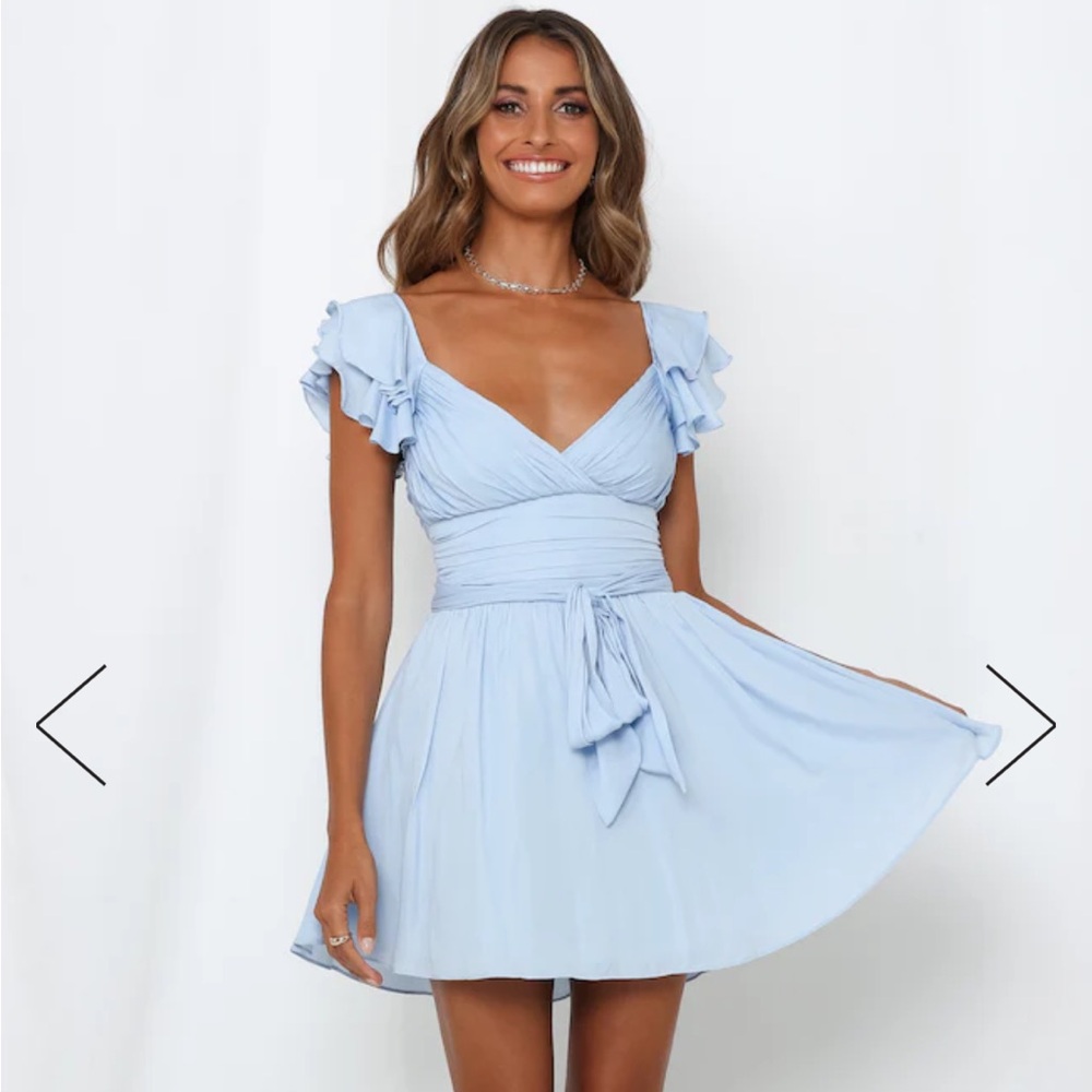 light blue flowy dress! NWT